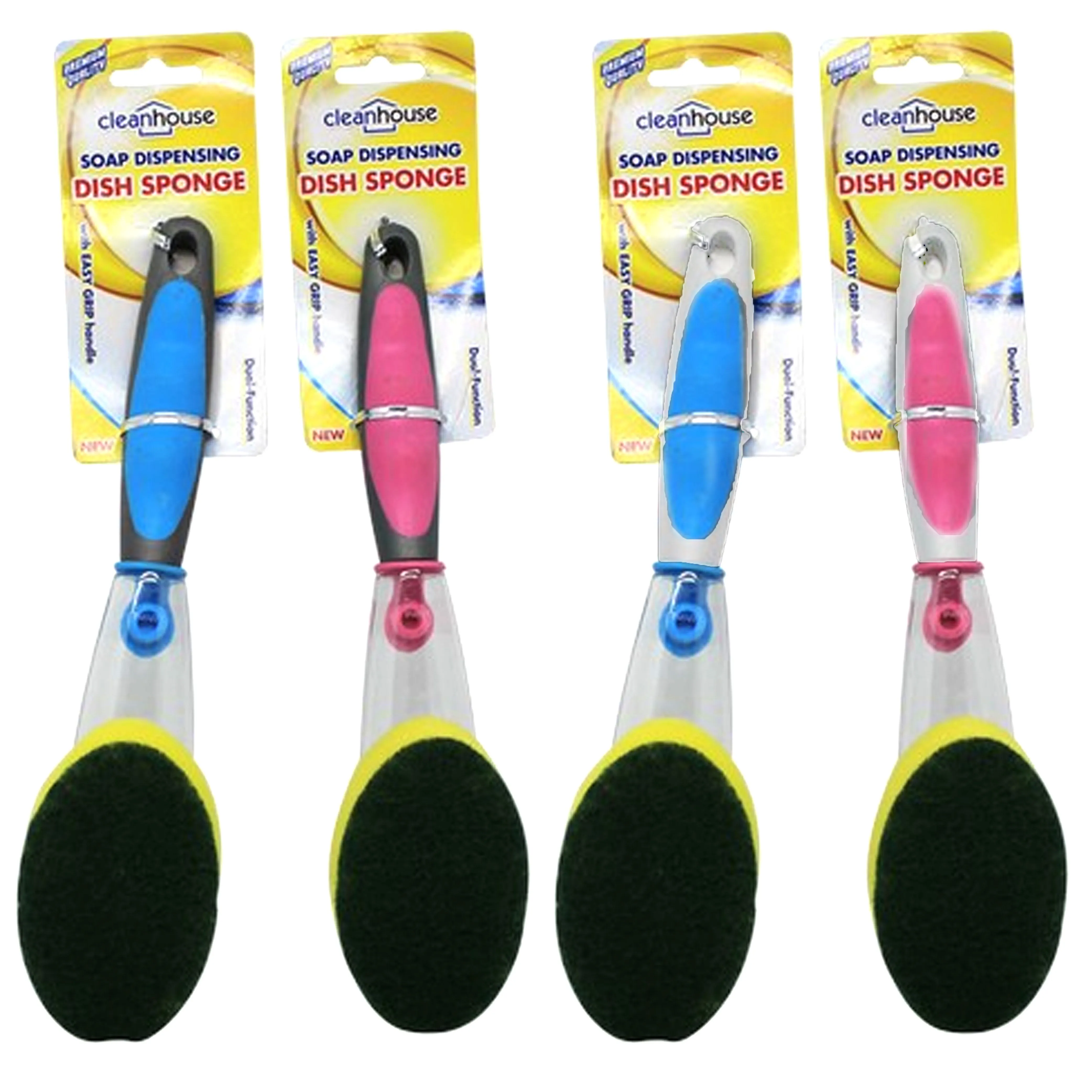 1 Set Soap Dispenser Scrubber Dish Wand Brush Scrub Refill Wash Pot Pan Kitchen