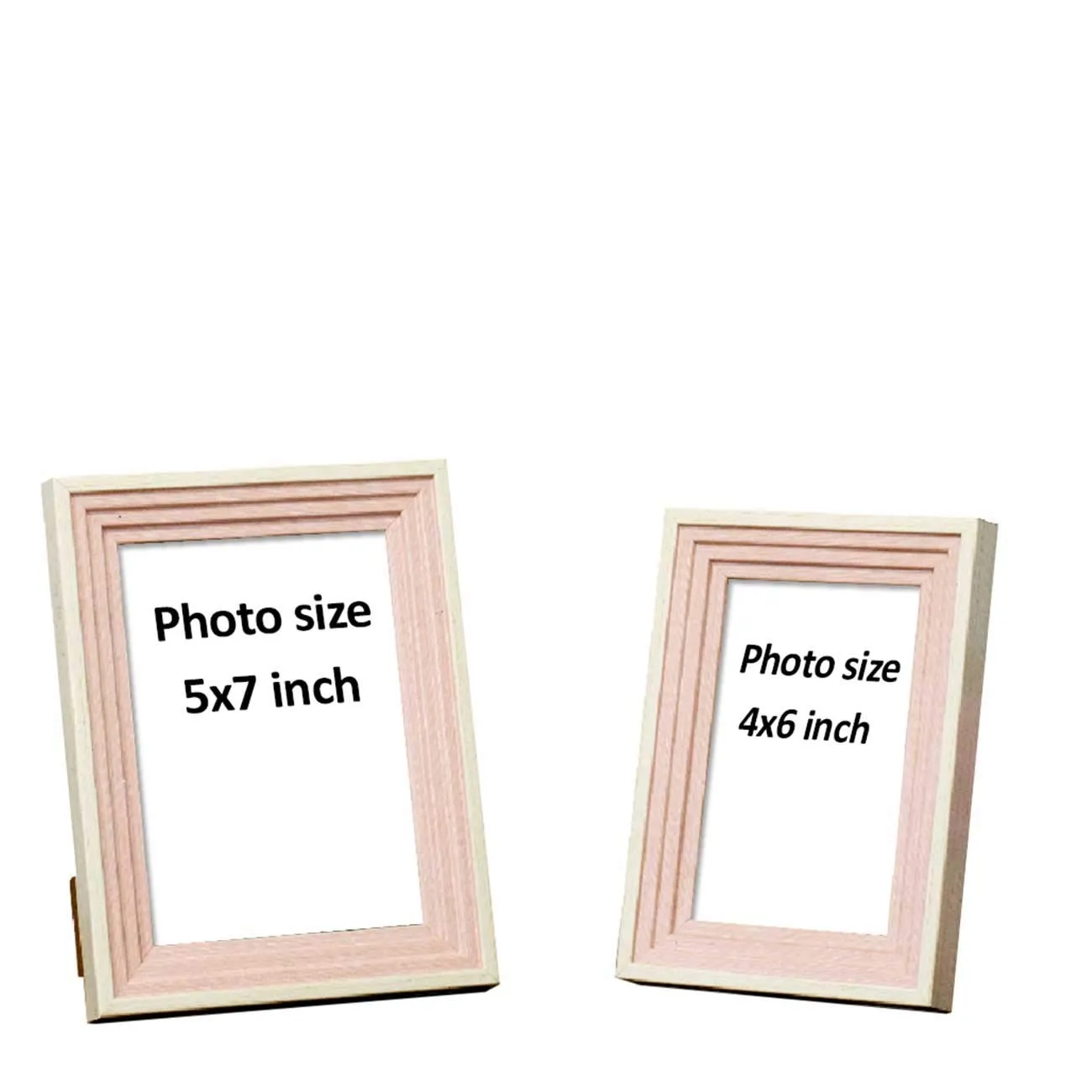 Art Street Table Photo Frame/Picture Frame for Desk (Photo Size 5"X7" & 4"X6") Photo Gift/Love Gift - (Set of 2- Multicolor)