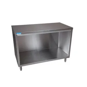 BK Resources CST-2460 60"W x 24"D Work Table Cabinet Base w/ Open Front