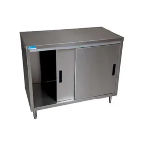 BK Resources CST-3048S  48"W x 30"D Work Table Cabinet Base with Sliding Doors