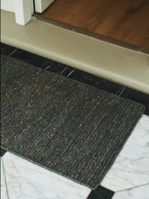 Braided Jute Entrance Mat | Steel