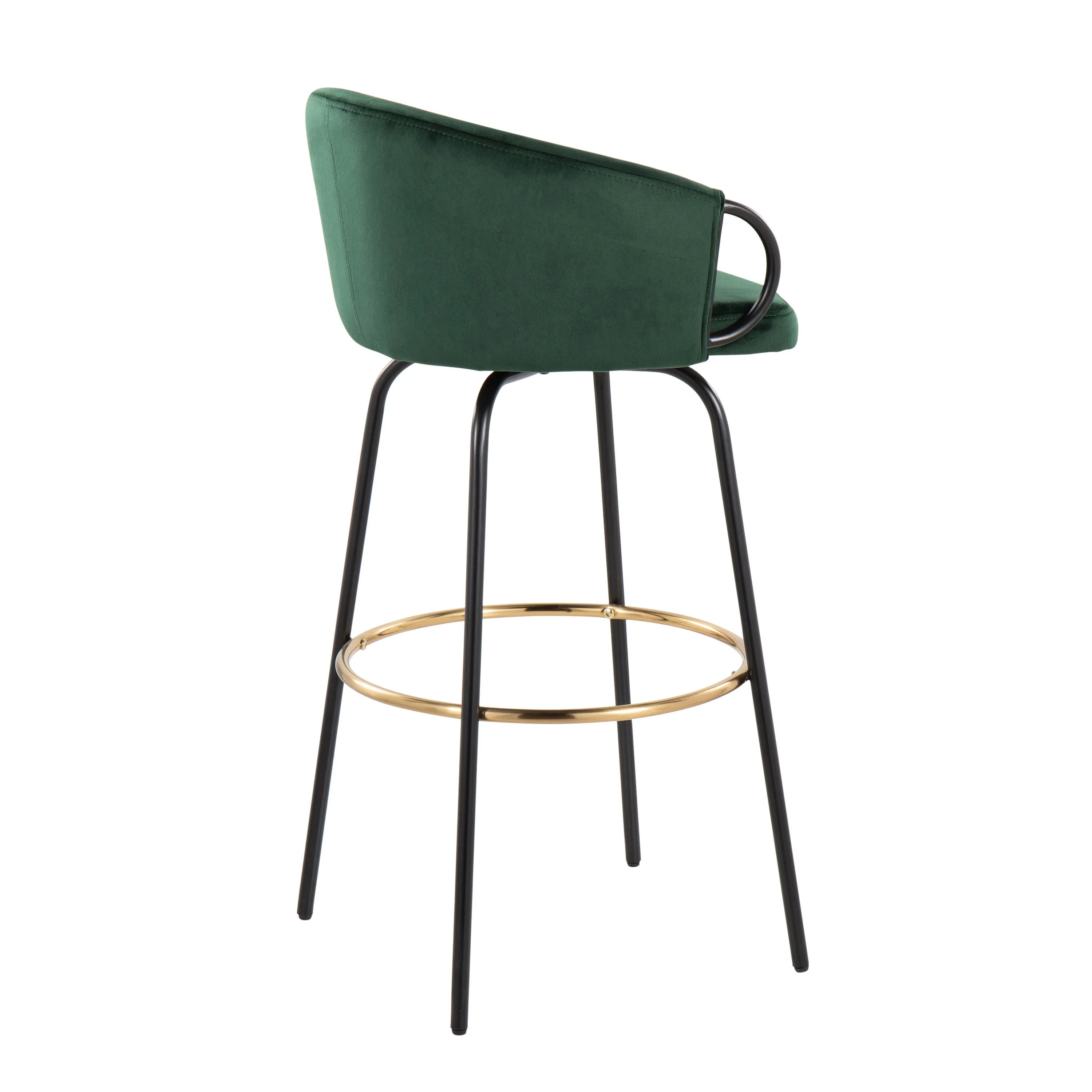 Claire - Contemporary / Glam Barstool With Footrest (Set of 2) by Couch.com