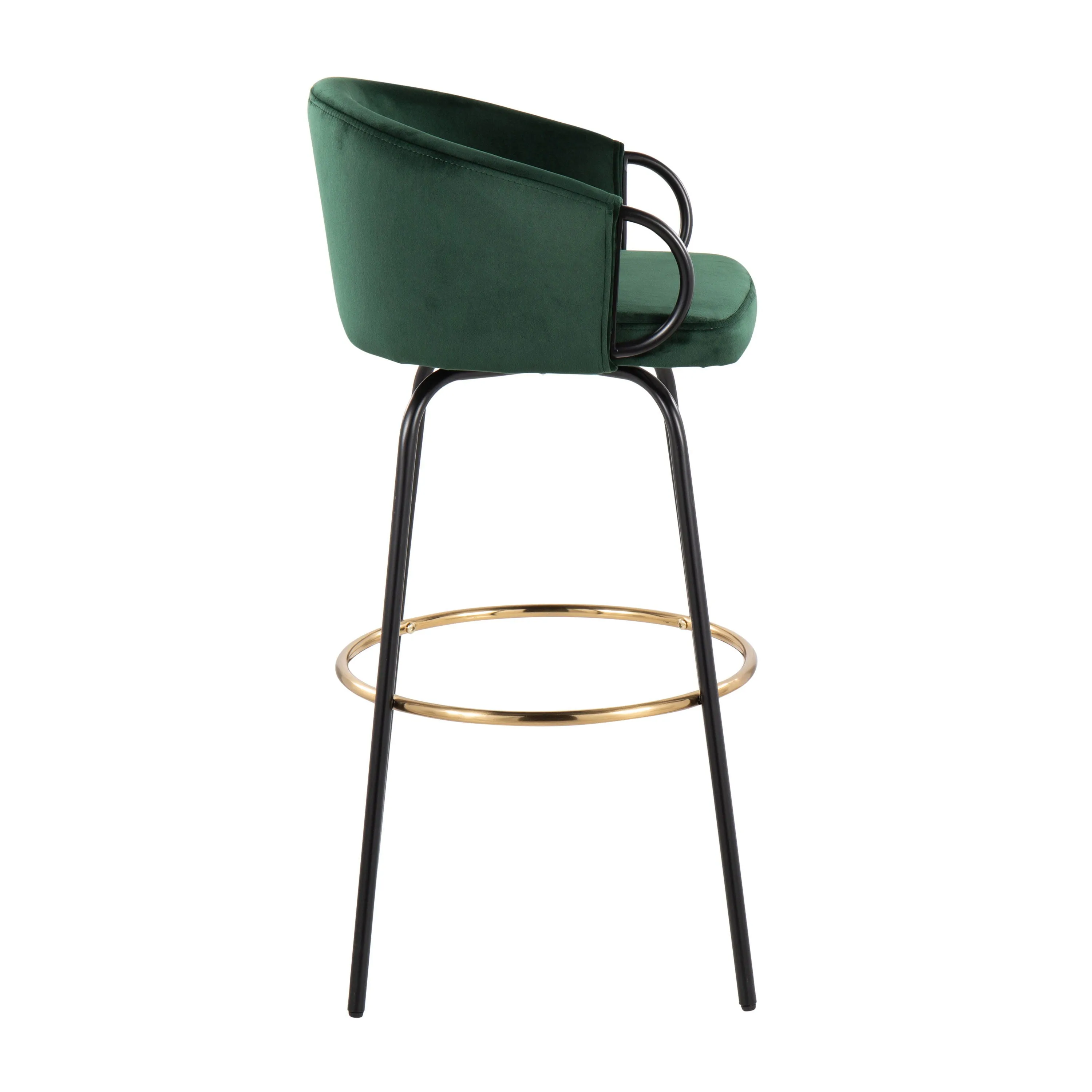 Claire - Contemporary / Glam Barstool With Footrest (Set of 2) by Couch.com