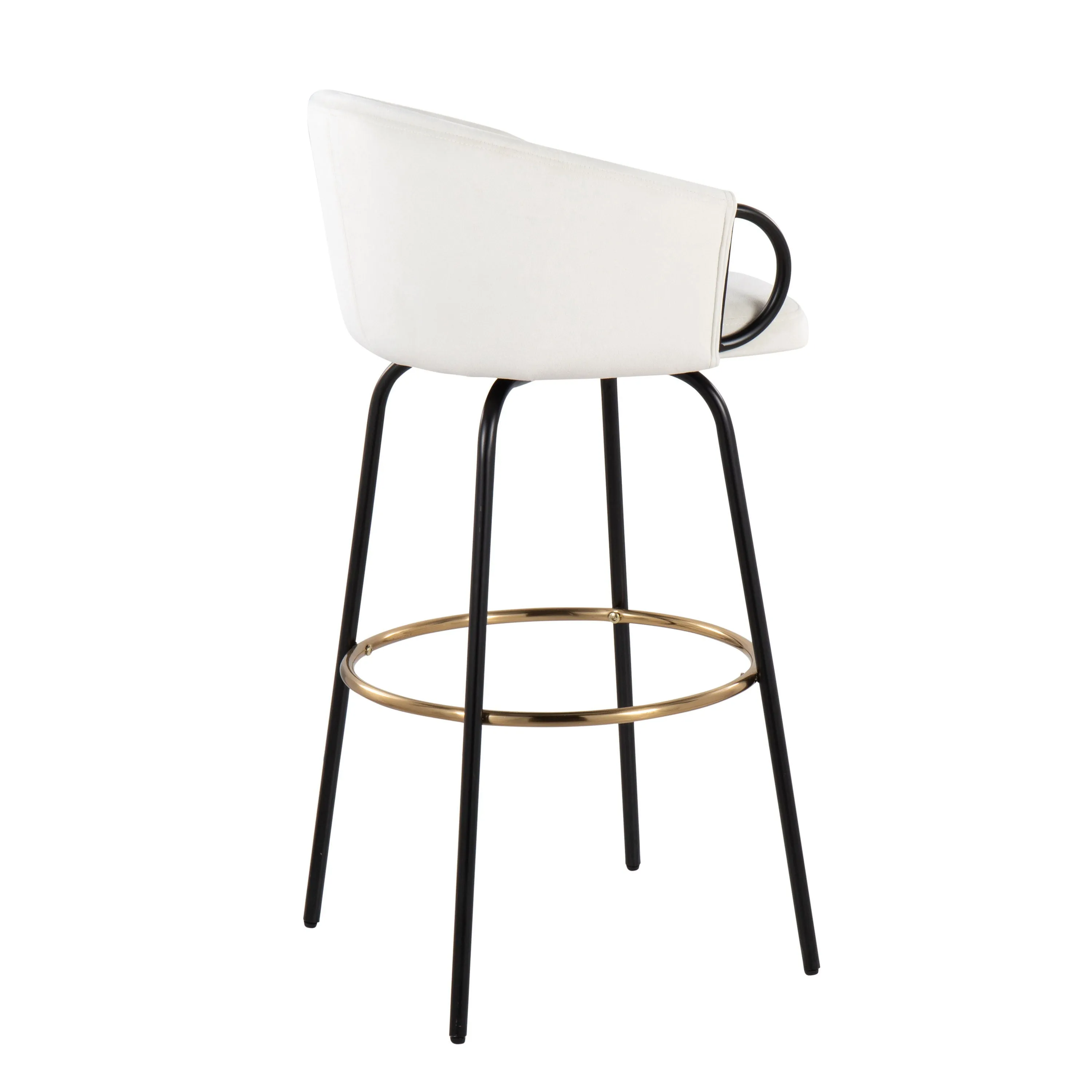Claire - Contemporary / Glam Barstool With Footrest (Set of 2) by Couch.com