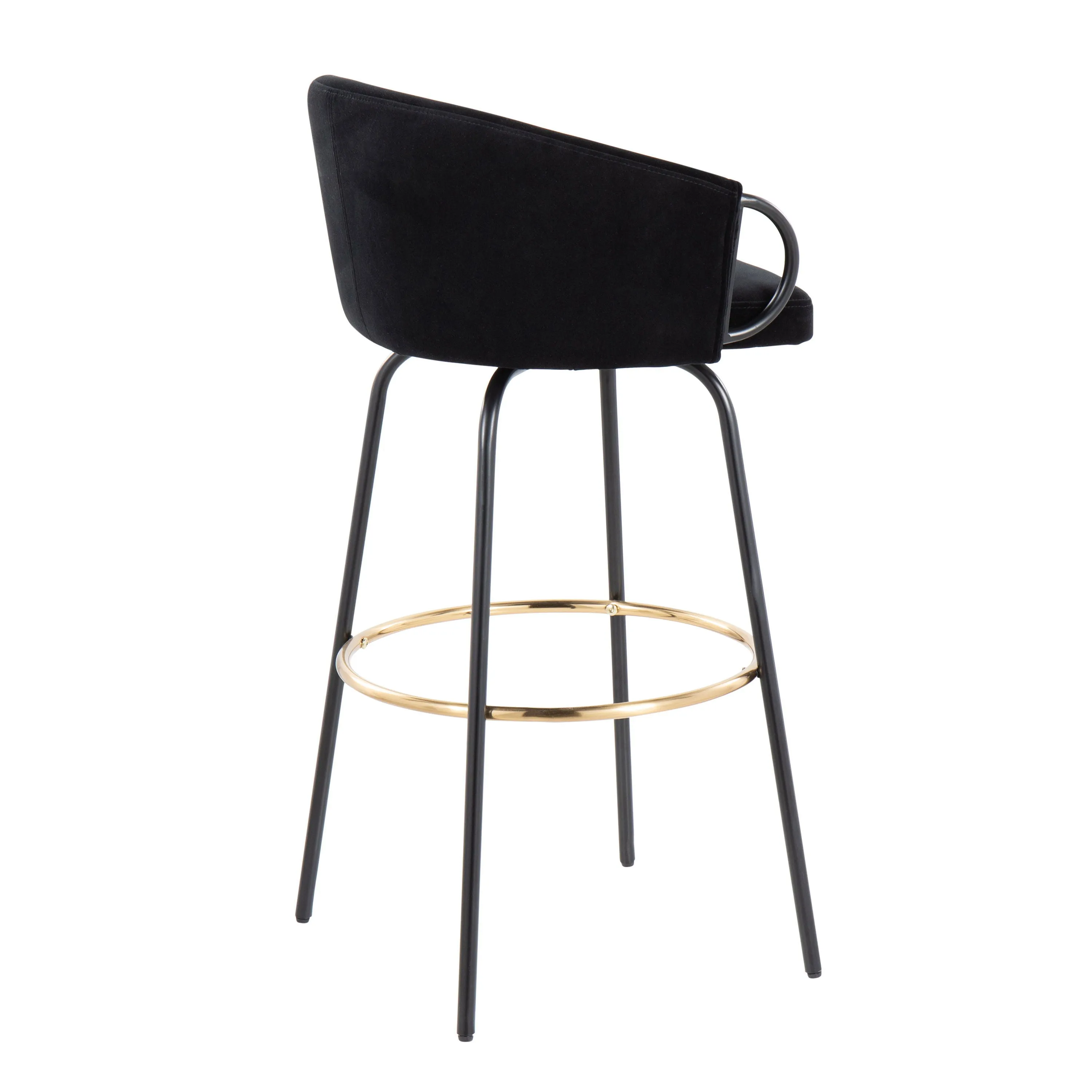 Claire - Contemporary / Glam Barstool With Footrest (Set of 2) by Couch.com