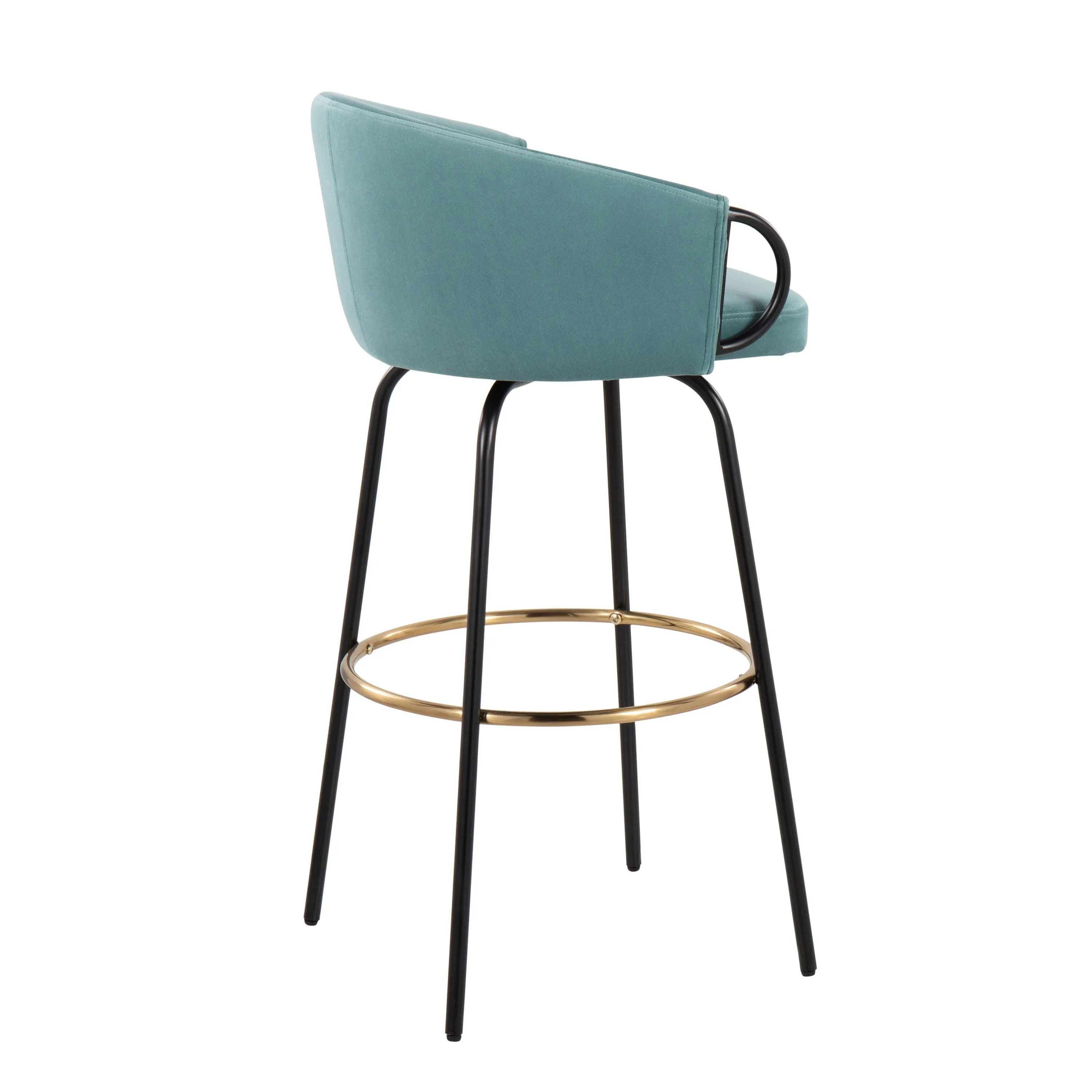 Claire - Contemporary / Glam Barstool With Footrest (Set of 2) by Couch.com