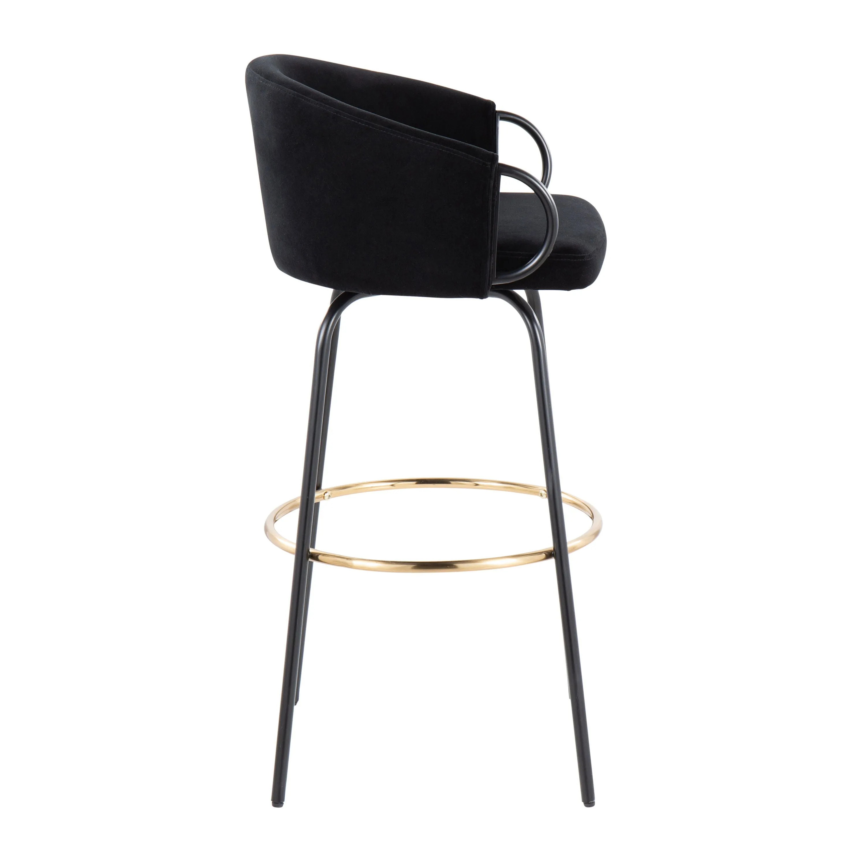 Claire - Contemporary / Glam Barstool With Footrest (Set of 2) by Couch.com