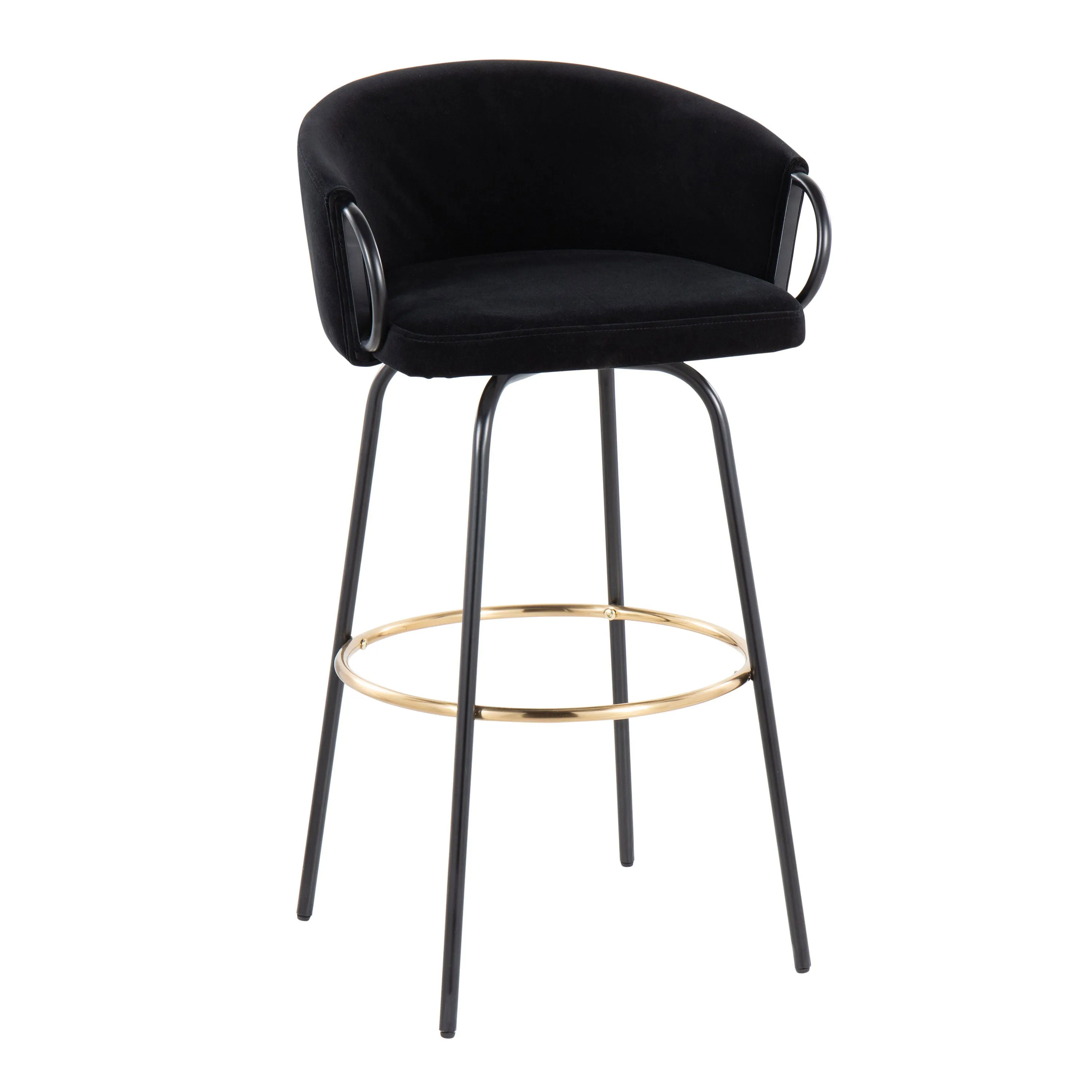 Claire - Contemporary / Glam Barstool With Footrest (Set of 2) by Couch.com