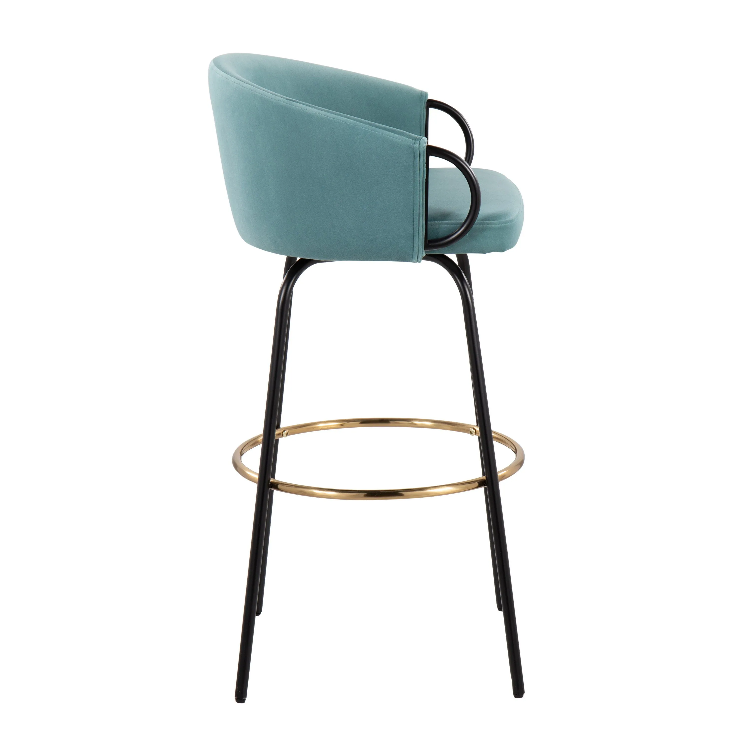 Claire - Contemporary / Glam Barstool With Footrest (Set of 2) by Couch.com