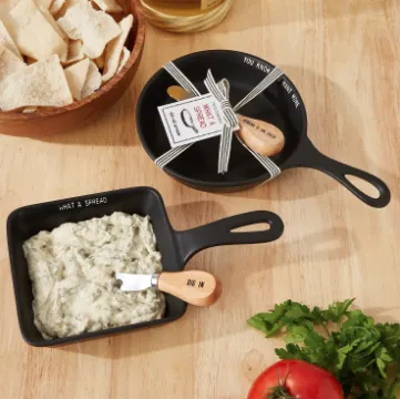 'Dig In' Square Serving Dish and Spreader Set