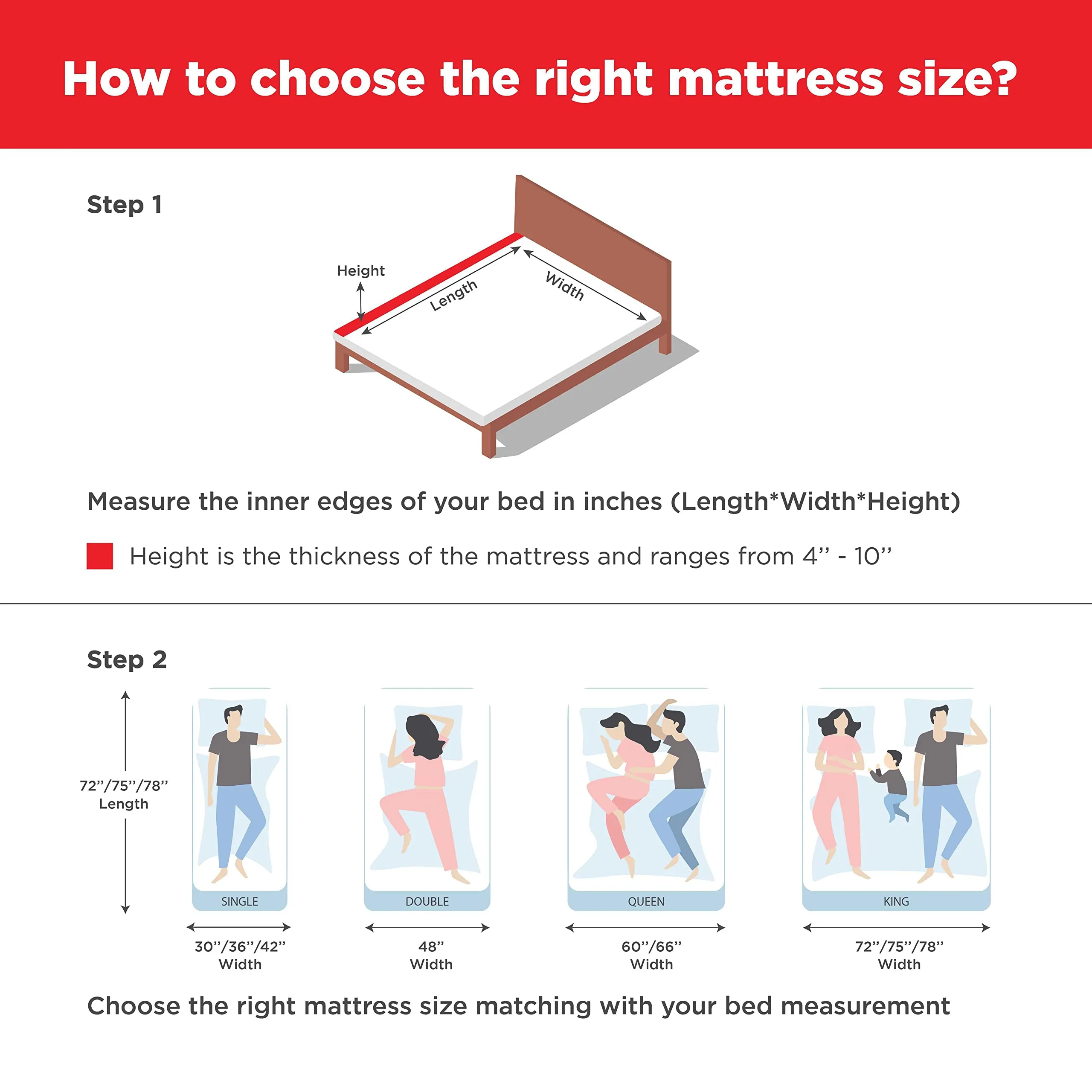 duroflex Avaasa 100% Natural Latex and Coir Mattress (75x60x6 Inches), Queen Size