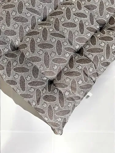H B Msala Gadda Medium Firm Soft Cotton Quilt Mattress, Rectangle Type, Black Hosiery Cotton, Premium Shine Grey Star (4X 6 Diwan)
