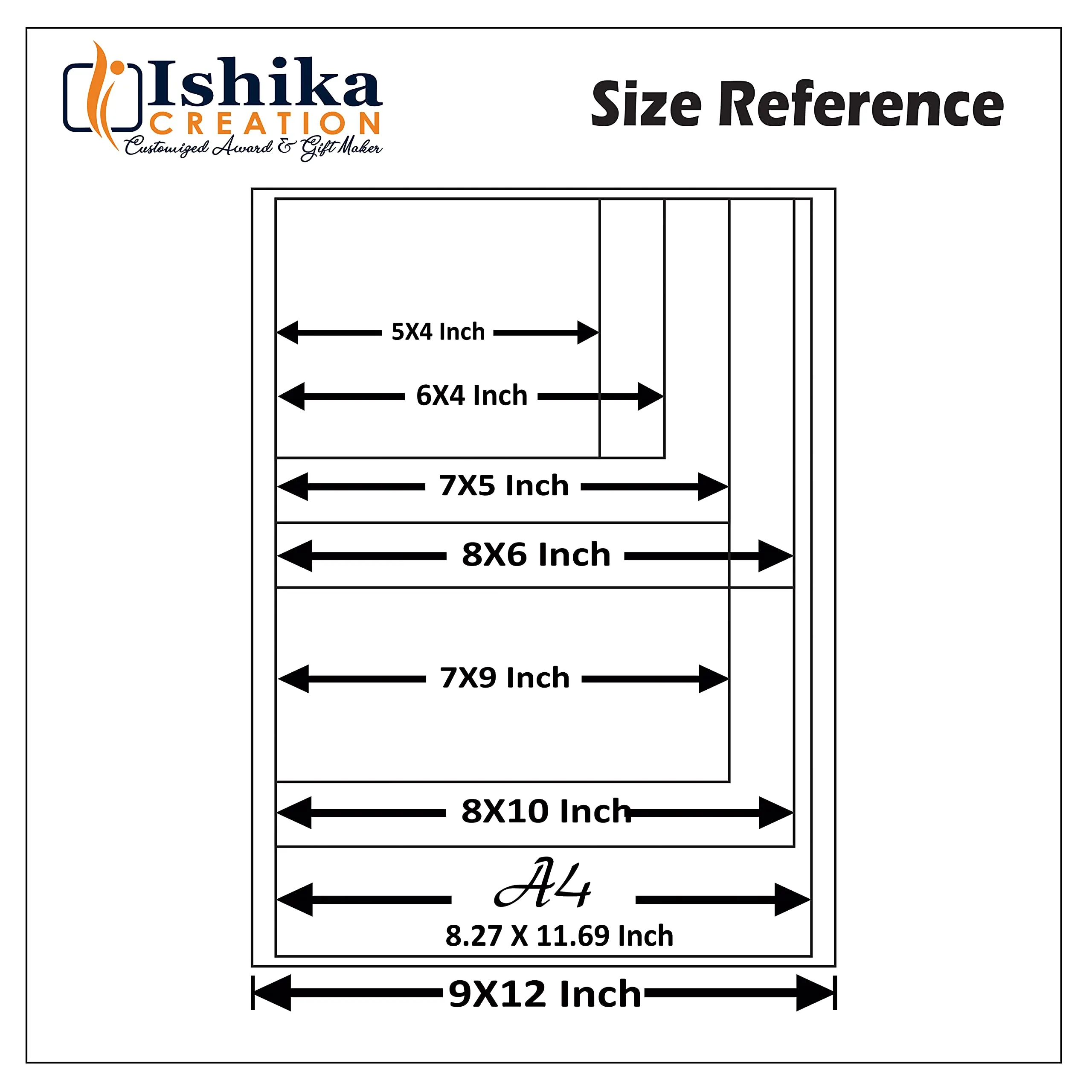 Ishika Creation Silver Print Personalized Gift Wooden Photo Frame with Customized Photos, Message for Birthday for Sister, Brother, Friends, Mom, Dad, Couple (7 X 5 Inch - 18 MM Thickness, Black) ,Tabletop & Wall Hanging