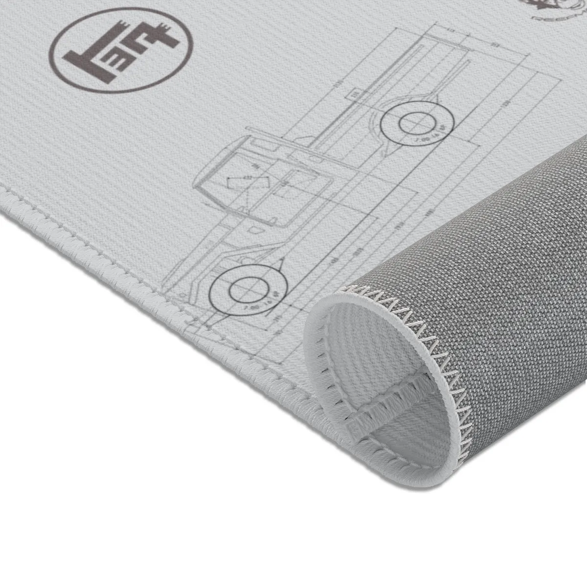 Land Cruiser Gray Area Rugs
