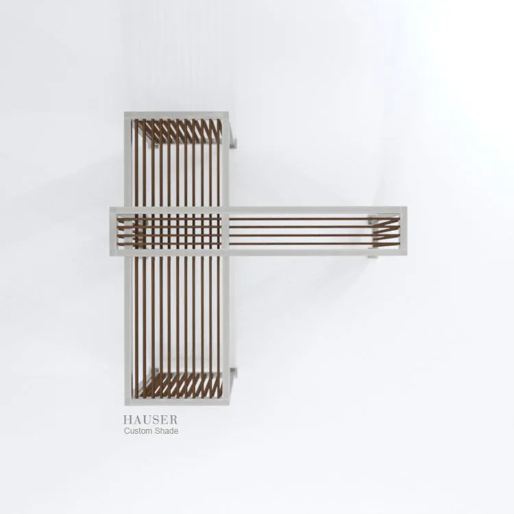 Overlapping Grand Pergola, 23' x 22' x 10.5' H