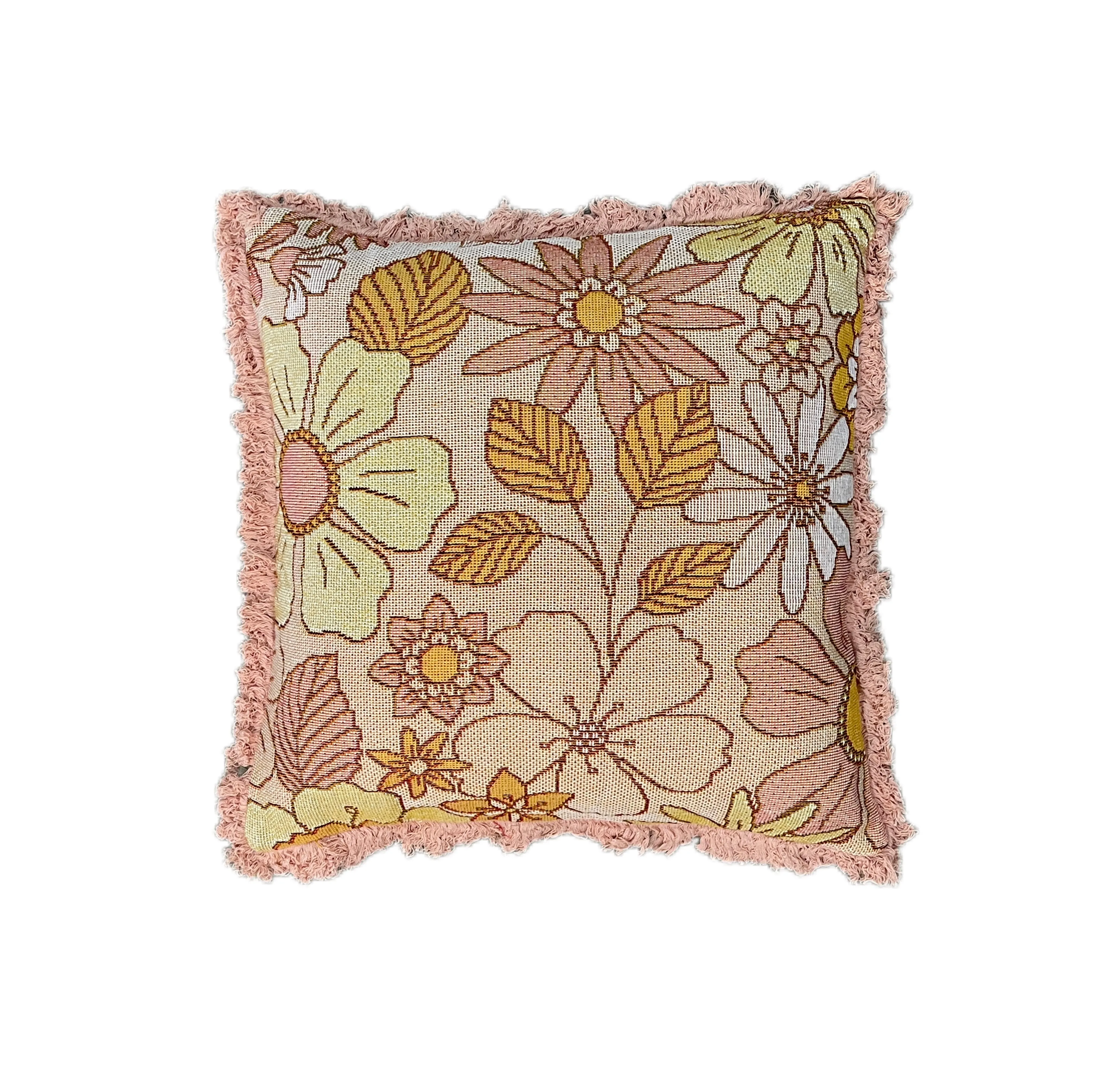 Shoreline Floral Cotton Reversible Tapestry Picnic Throw