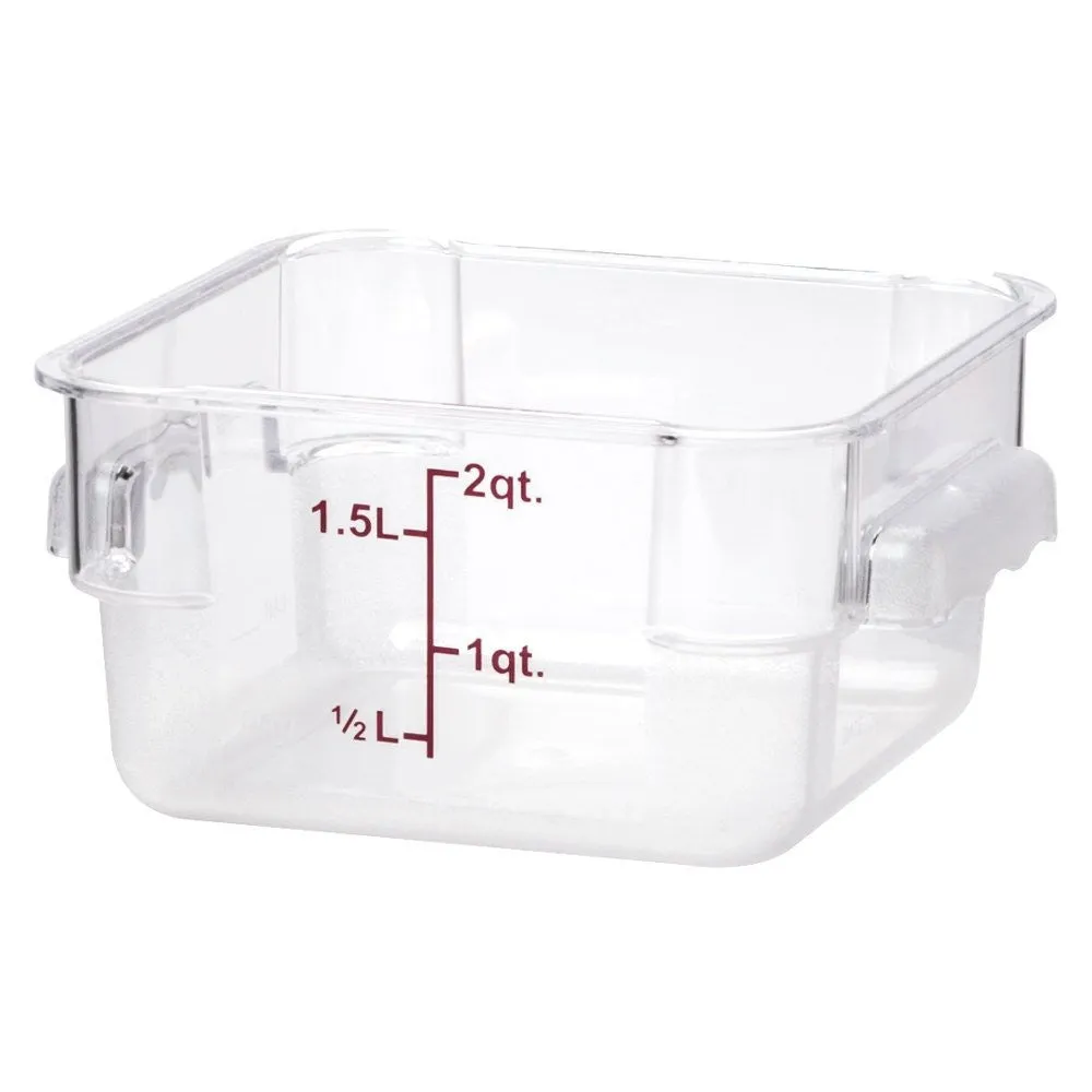 Thunder Group PLSFT002PC 2 QT Clear  Polycarbonate Food Storage Containers